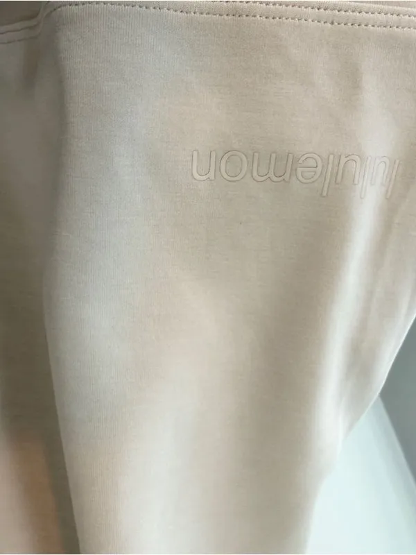 Lululemon Perfectly Oversized Cropped Crew Sweatshirt Bone 12 - Image 4