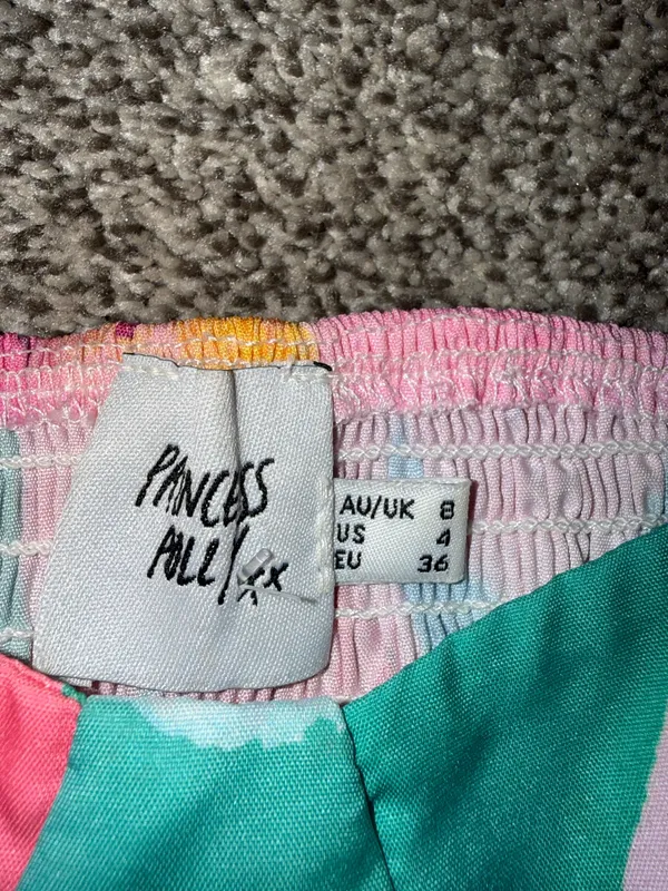 Princess Polly Mikayle Floral Watercolor Corset Crop Top - Image 3