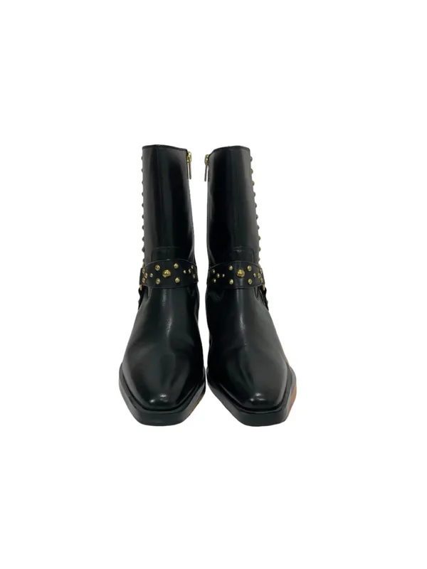 Vince Camuto Roista Leather Moto Boot Women’s Size 10 Black - Image 5