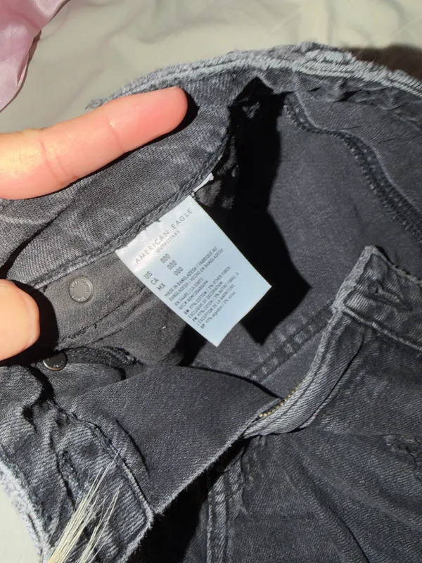 Black Jean Shorts American Eagle - Image 3
