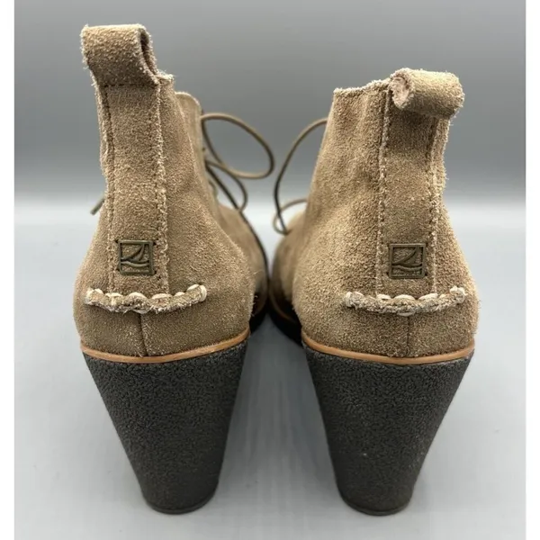 Sperry Harlow Suede Leather Chukka Wedge Ankle Boots‎ Womens 11 M - Image 3