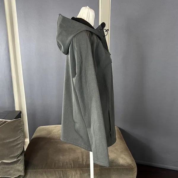 Women’s Dark Gray Ski Jacket with Hood Slim Fit Size M - Image 5