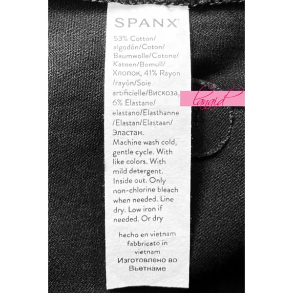 Spanx Polished Ankle Slim Pants Classic Black High-Rise Waist Shapewear Trousers - Image 8