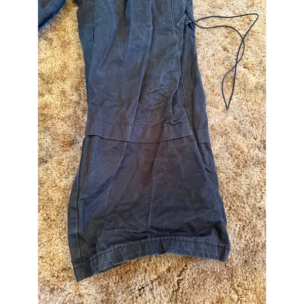 Mercy House Noa Montreal Gorpcore Lace-Up Cargo Pants Faded Black Charcoal - Image 4