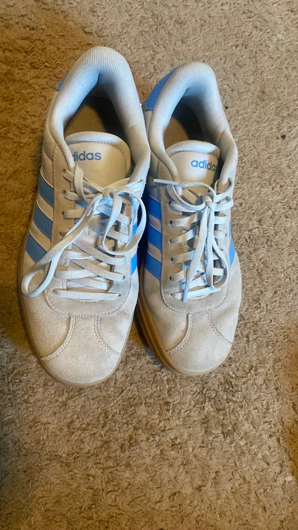 Adidas Shoes VL Court Bold blue/gray size 8.5 women’s - Image 2