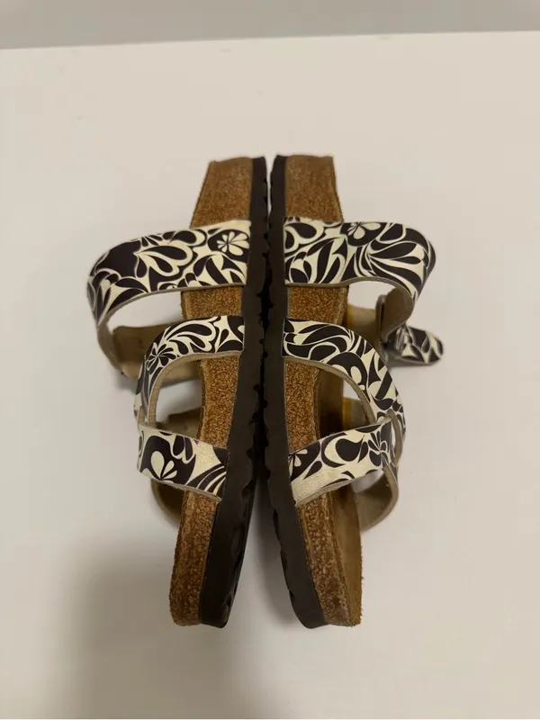 Birkenstock Salina Sandals Brown White Birkis Shoes Size 8 - Image 3