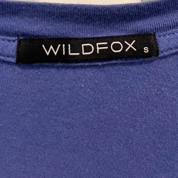 Wildfox Pirate Heart V Neck Tee Small Purple - Image 2