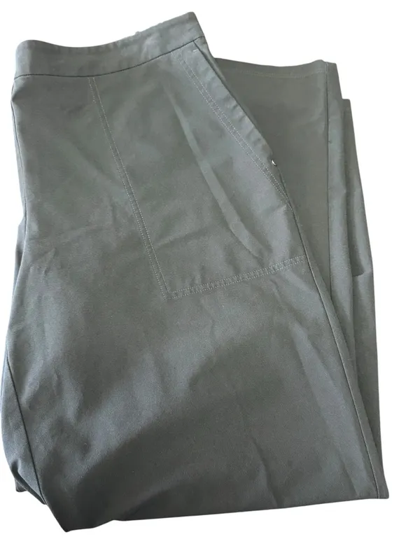 Lafayette 148 Pull On Straight Leg Pants Brown XL Stretch Waist Pockets - Image 10