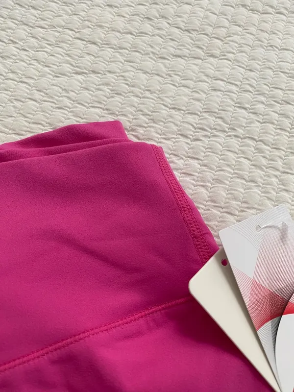 bright pink biker workout shorts size medium - Image 6