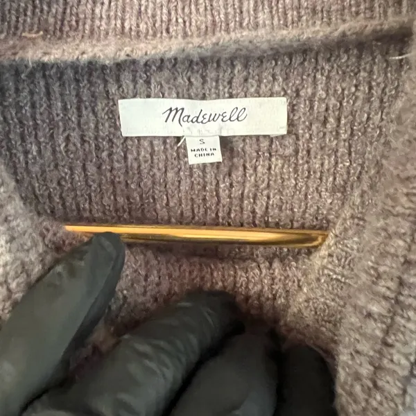 Madewell Wool Blend Mock Neck Turtleneck Long Sleeve Sweater Womens Size Small - Image 2