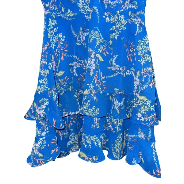 Lulus Floral Ruffle Mini Dress Women's Small Tiered Fairy Garden Wedding Event‎ - Image 3
