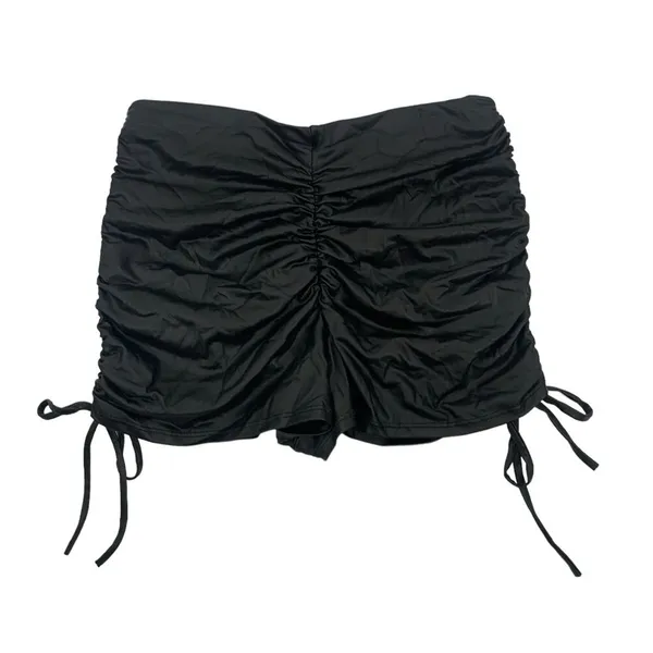 Chocolate‎ Faux Leather Shorts Medium Black Stretch Edgy Trendy Street - Image 2