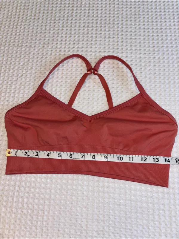 lululemon athletica 10 Rose Mauve Convertible Racerback Light Support Sports Bra - Image 13