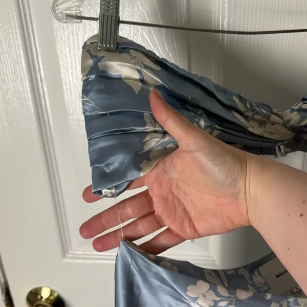 Reformation Vivi Silk Dress in Aliso Blue Floral 8 - Image 4