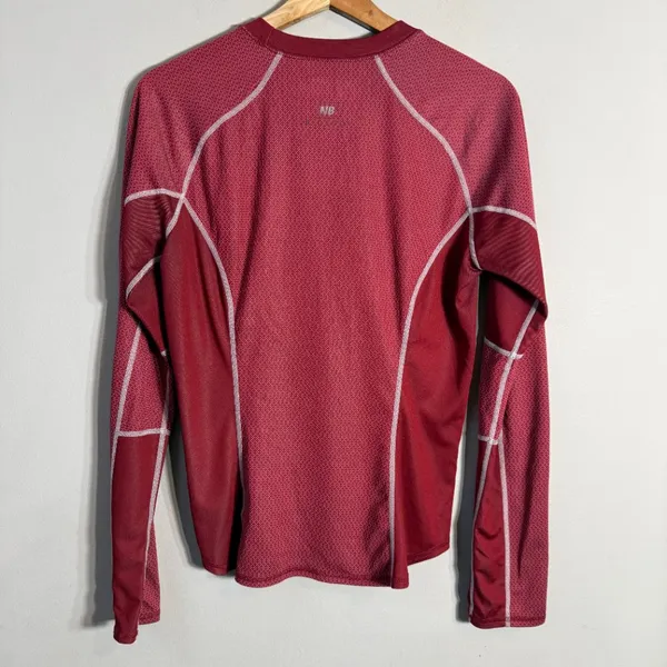 New Balance Biocool Long Sleeve Shirt Women's Medium Red Active Running Workout - Image 8