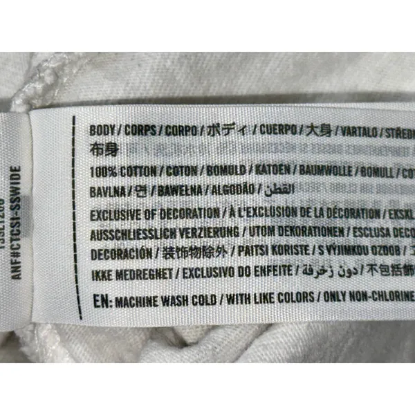 Abercrombie & Fitch AF Essentials White Short Sleeve Crewneck T-Shirt Womens M - Image 4