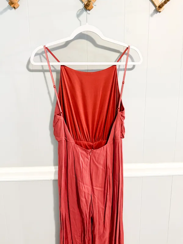 Sage backless jumpsuit pink  - Image 3