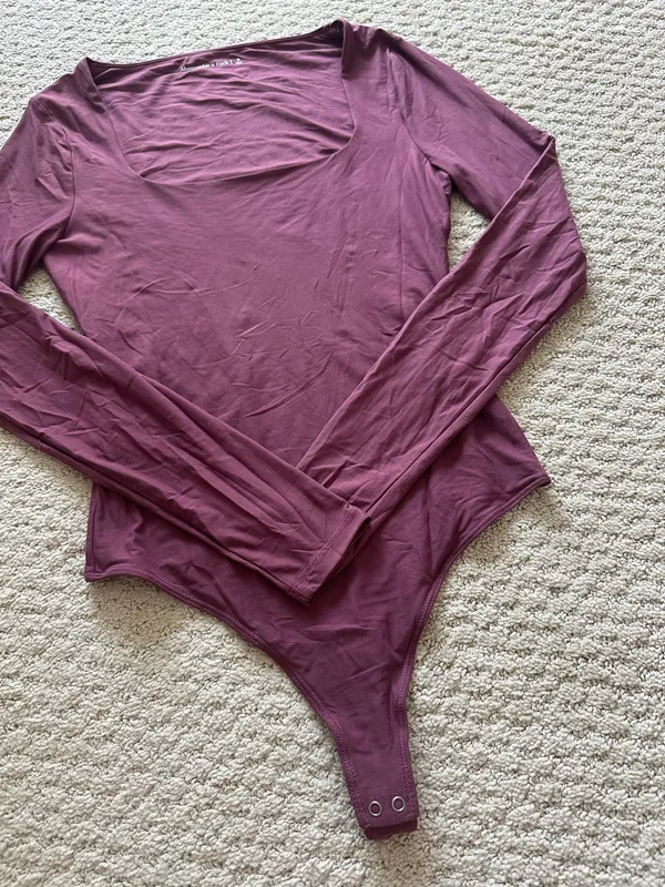 Abercrombie & Fitch Square Neck Long Sleeve Bodysuit - Image 3
