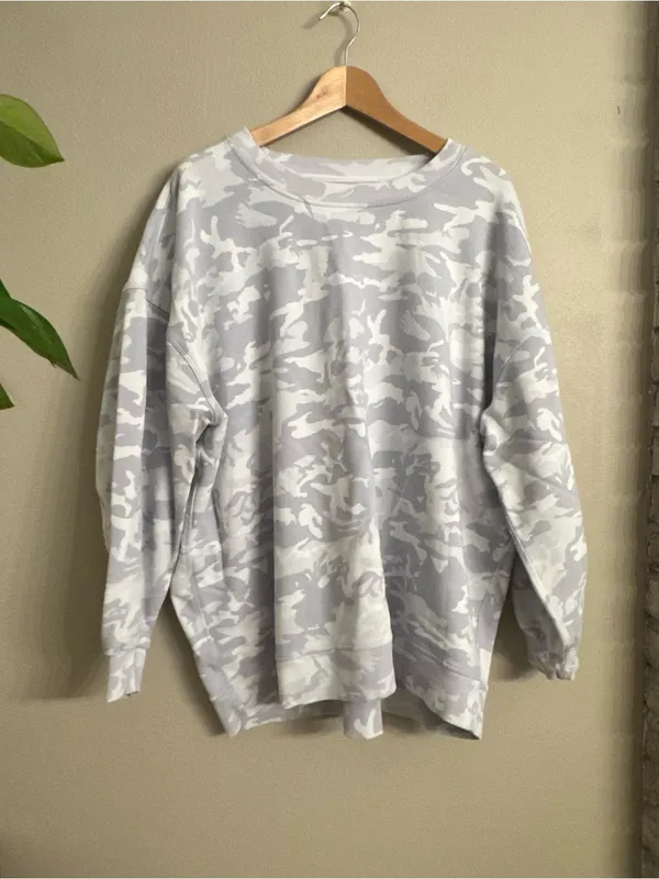 Lululemon Perfectly Oversized Camo Crewneck Sweatshirt - Image 2