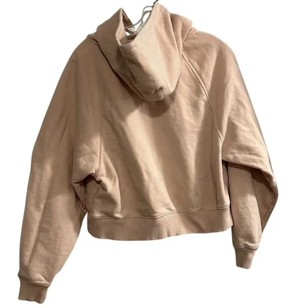 Aerie Women's Cropped Pullover Hoodie Pink‎ Medium Casual Relaxed Fit - Image 5