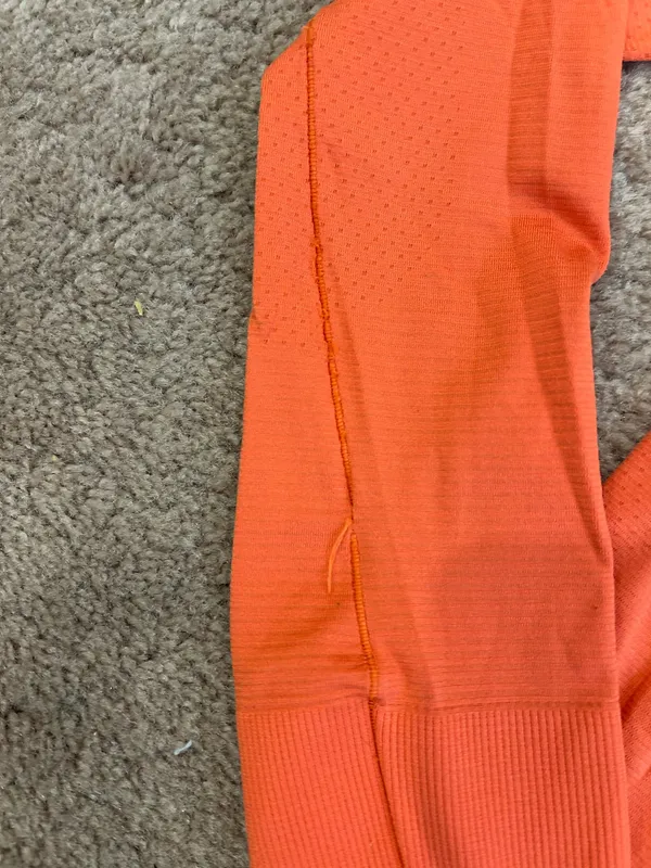 Lululemon Orange Swiftly Tech Long Sleeve Race Length Size 4 - Image 6