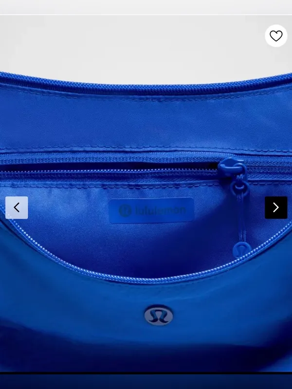 Lululemon NWT Slouchy Sling Bag Blue 6L Adjustable Straps Water Repellent - Image 4