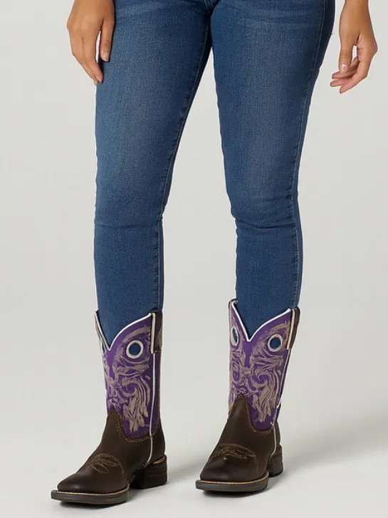 Durango Lady Rebel Purple Brown Western Cowboy Boots Womens 7.5 - Image 2