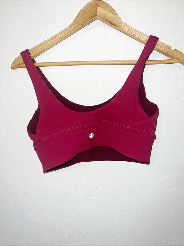 Lululemon Align Women’s Scoop Neck Reversible Sports Bra Burgundy - Image 3