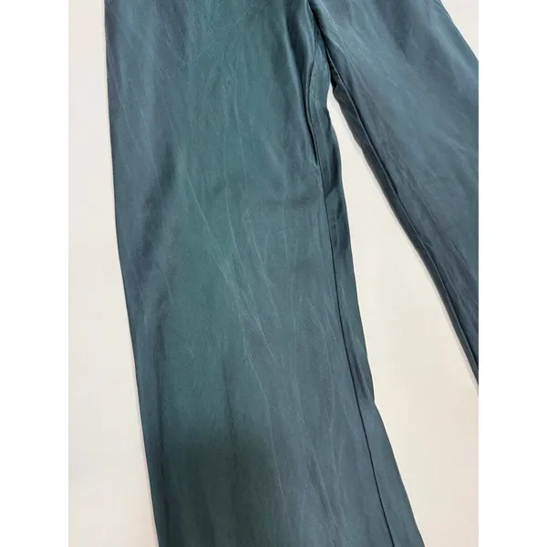 Silk Laundry Bias Cut silk green Pants Small - Image 4