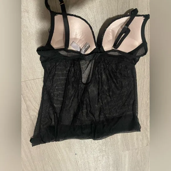 Daisy Fuentes Black Lace Babydoll - Image 4