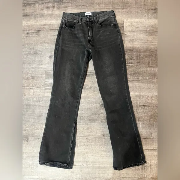 PISTOLA Alexa High Rise Slim Flare with Split jeans in Dark Sky - Image 4
