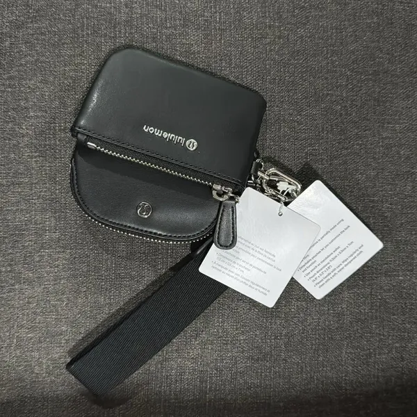 LULULEMON Athletica Black DUAL Pouch Wristlet - Image 2
