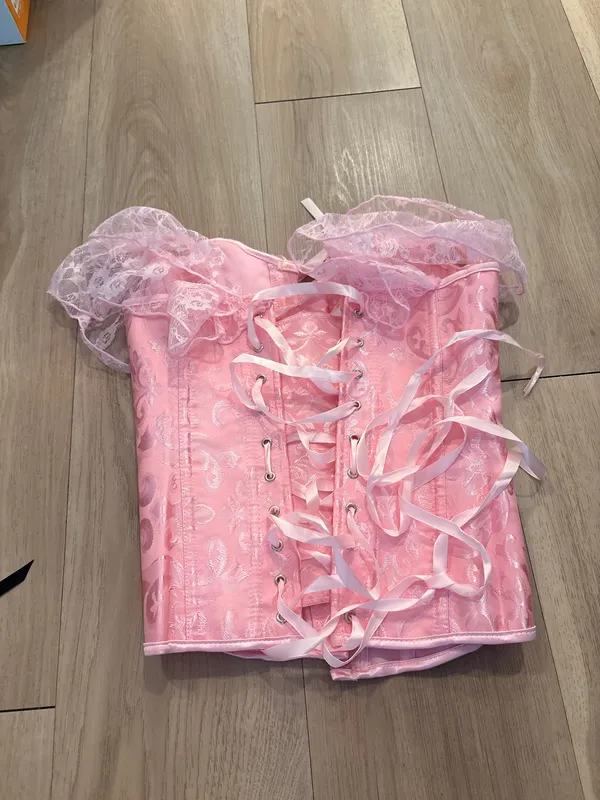 Princess Corset Top Halloween Pink Size XS - Image 2