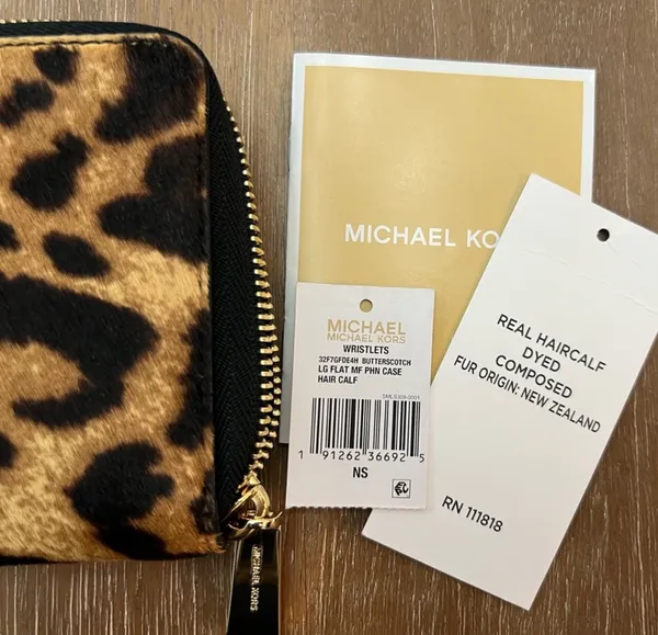 Michael Kors Leopard Print Wristlet Wallet - Image 2