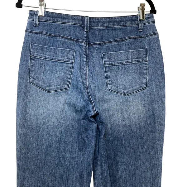 Coldwater Creek Brand Jeans Womens‎ 6 Blue Straight Leg Medium Wash Denim Pants - Image 11