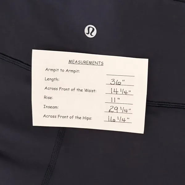 LULULEMON Wunder Under Hi-Rise Tight Full-On Luon Midnight Navy Blue Size 10 - Image 14