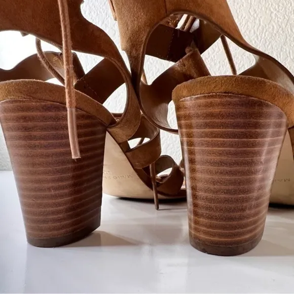 Marc Fisher Paradox Gladiator‎ Lace Tie Sandals Size 6.5 Boho Lace Up strappy - Image 8