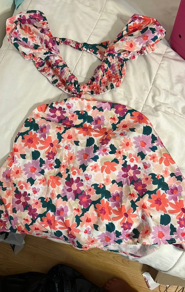 Floral cutout dress Pink - Image 3
