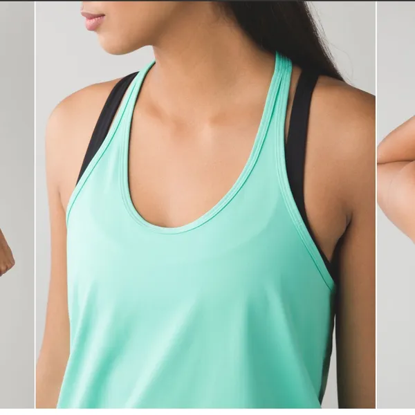 Lululemon Drop It Like It's Hot Tank Menthol color size 6 / small - Image 3