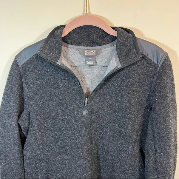 Outdoor Research Women’s Cyprus Hybrid Quarter Zip Small‎ Wool - Image 2