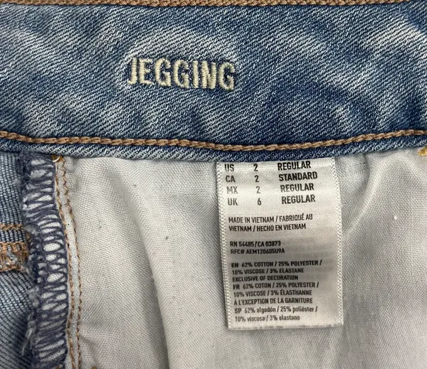 👖 American Eagle Outfitters Light Wash Super Stretch Jeggings - Image 8