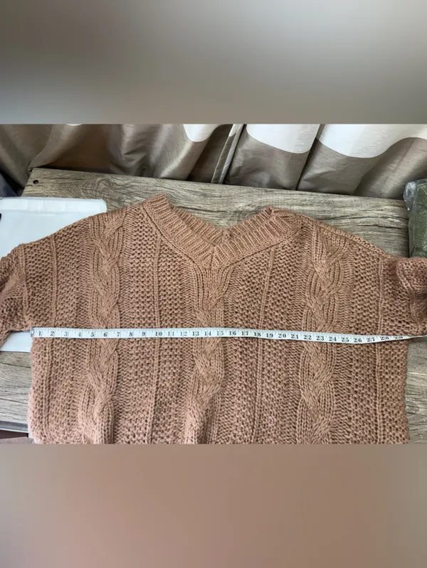 POL Rust Chunky Sweater size medium - Image 5