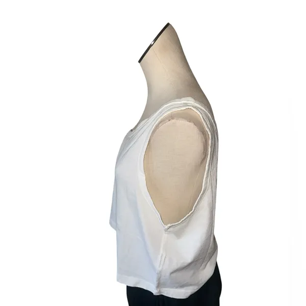 NWOT We The Free X Free People Sunny One-Shoulder Tank Top White X Large Stretch - Image 3