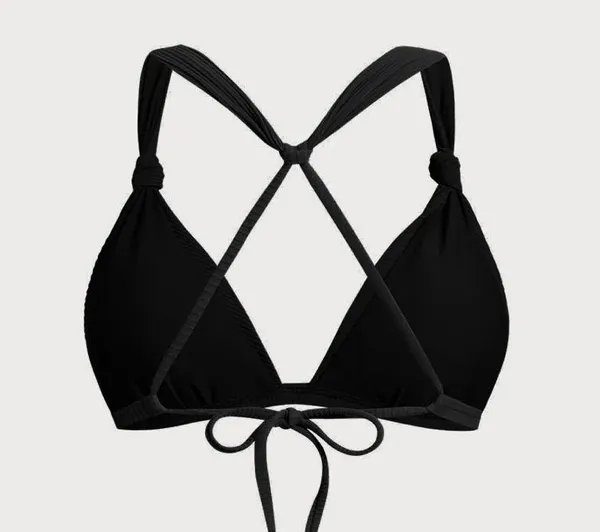 Berlook Black Ruched Knot Bikini Top & Bottom - Image 5