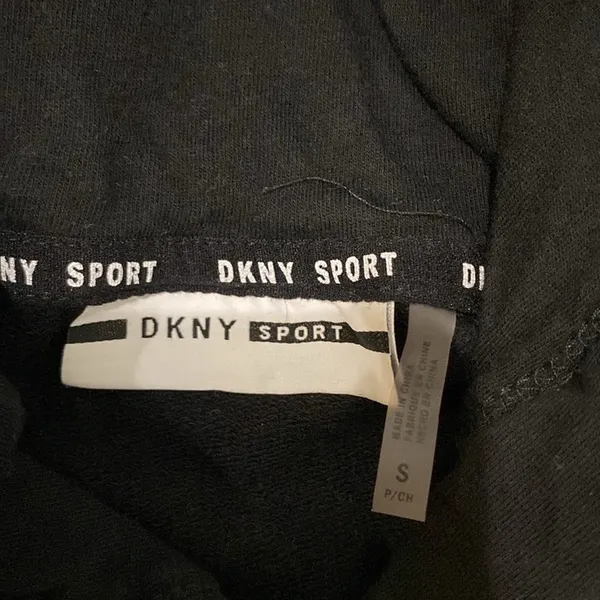 DKNY Carolina Panthers Black Hoodie Womens Sz Small NFL Team Collection - Image 6