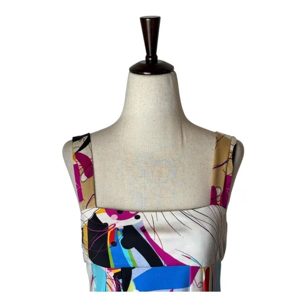 Diane Von‎ Furstenberg Dress Women 8 Blue Pink Silk Blend Eliot Butterfly Mini - Image 4