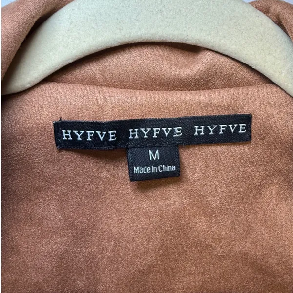 Hyfve Faux Suede Moto Jacket‎ and Skort Set Cognac Brown Sz M cowgirl festival - Image 3