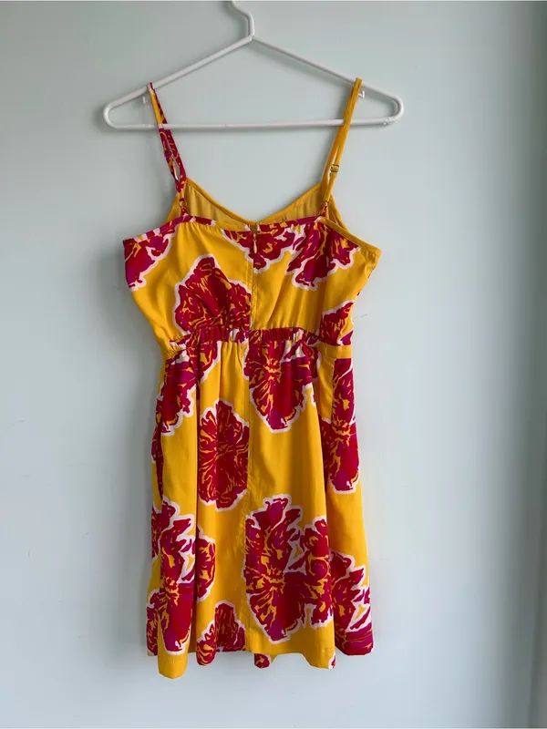 Southern Frock Sunshine Floral Spaghetti-Strap Mini Dress xs - Image 2