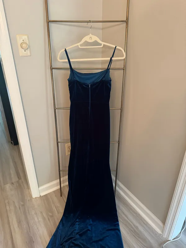 Blue Velvet Windsor Formal Dress - Image 3
