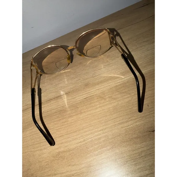 Vintage CHRISTIAN DIOR Sunglasses Rare Lunette de Soleil Oversize 70s Black Gold - Image 2